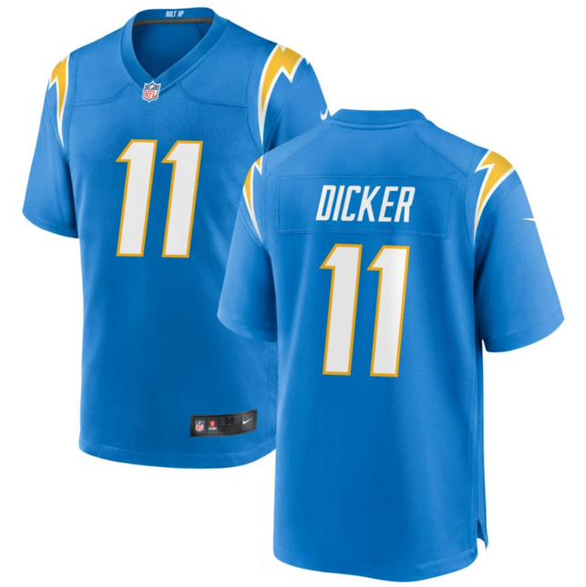 Cameron Dicker Los Angeles Chargers 2026 Game Jersey - Powder Blue