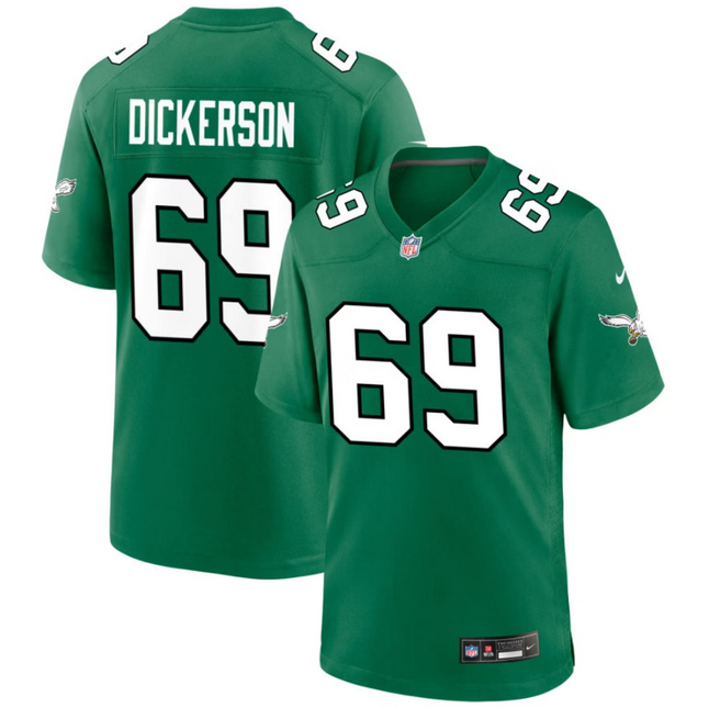 Landon Dickerson Philadelphia Eagles 2026 Alternate Game Jersey - Kelly Green