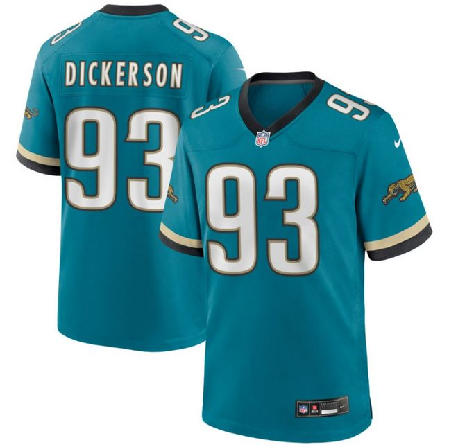 Matt Dickerson Jacksonville Jaguars 2026 Throwback Game Jersey - Teal Prowler