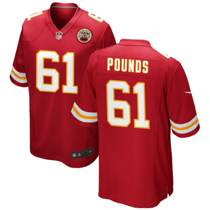 Diego Pounds Kansas City Chiefs 2026 Game Jersey - Red