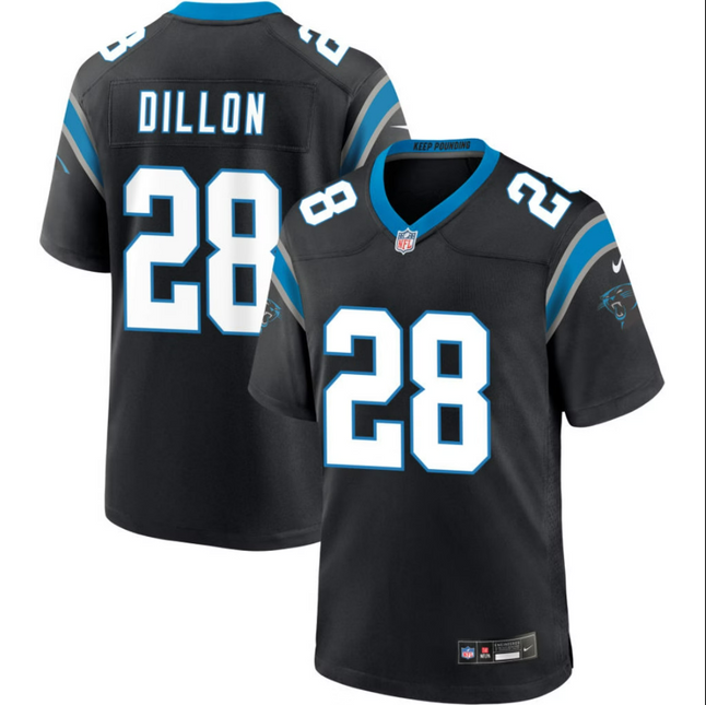 AJ Dillon Carolina Panthers 2026 Game Jersey - Black