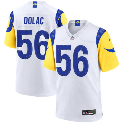 Shaun Dolac Los Angeles Rams 2026 Game Jersey - White