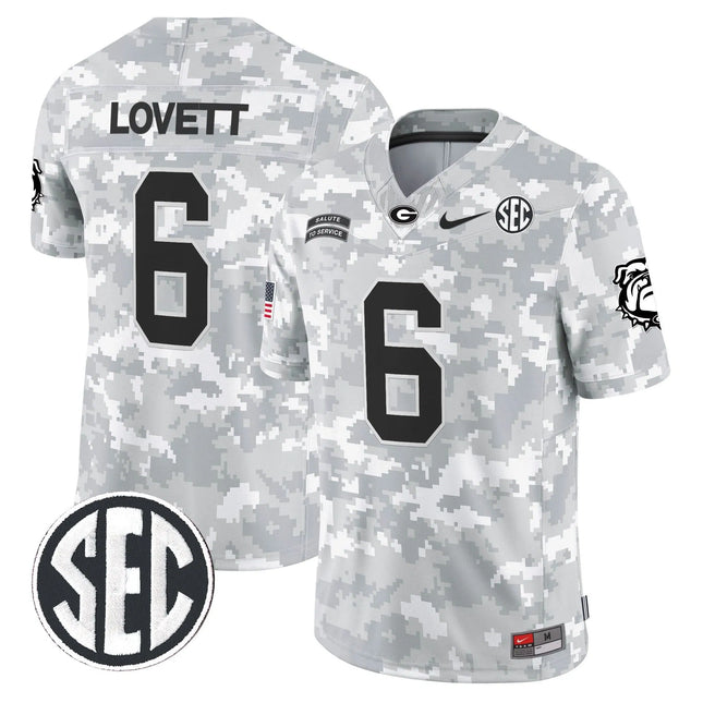 Dominic Lovett Green Bay Packers 2026 Salute to Service Vapor Limited Jersey – Arctic Camo