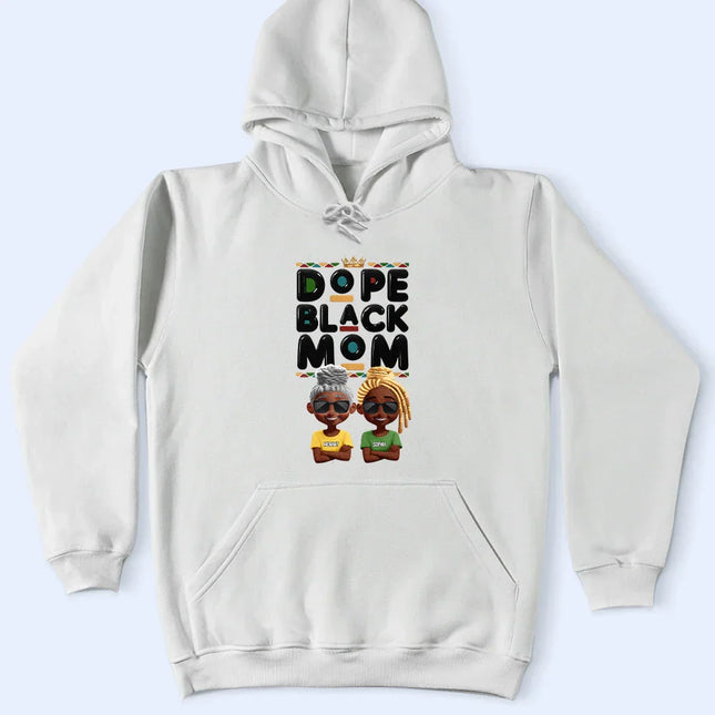 Dope Black Mom Funny Mama 3D Effect Cartoon - Personalized T Shirt
