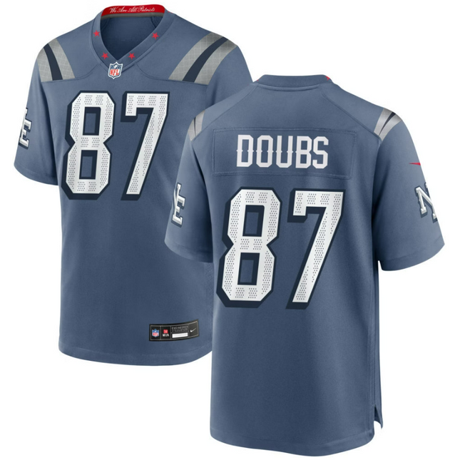 Romeo Doubs New England Patriots 2026 Rivalries Collection Game Jersey - Blue