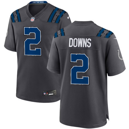 Josh Downs Indianapolis Colts 2026 Rivalries Collection Game Jersey - Anthracite