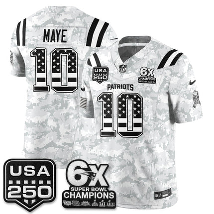 Hunter Henry New England Patriots 2026 Salute to Service Edition Vapor Jersey - Arctic Camo