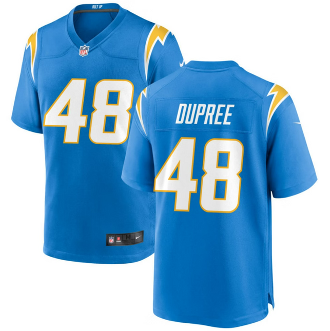 Bud Dupree Los Angeles Chargers 2026 Game Jersey - Powder Blue