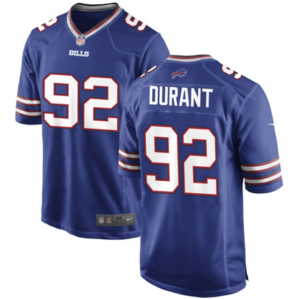 Zane Durant Buffalo Bills 2026 Game Jersey - Royal