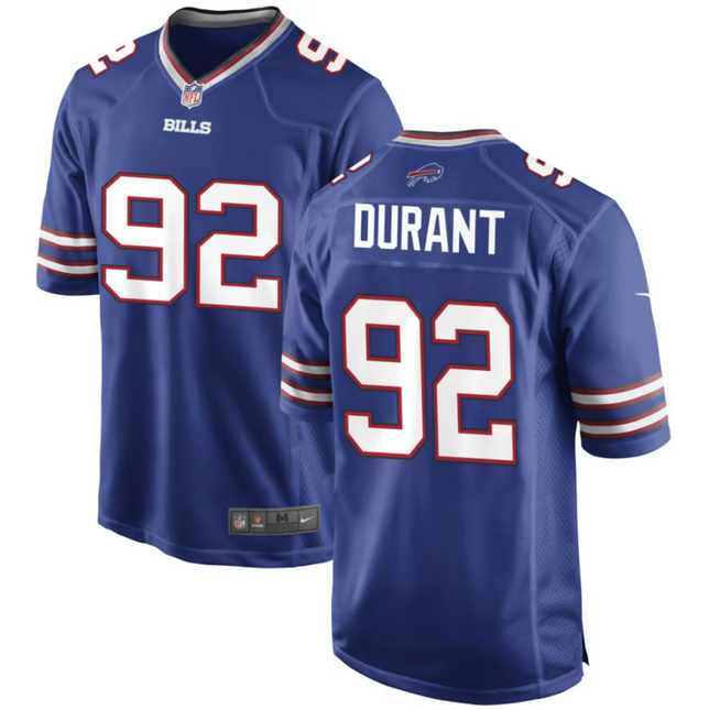 Zane Durant Buffalo Bills 2026 Game Jersey - Royal