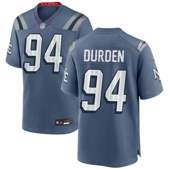 Cory Durden New England Patriots 2026 Rivalries Collection Game Jersey - Blue