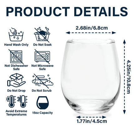 Custom Photo Even On Your Worst Days Funny Chaotic Love Mother Daughter - Personalized Stemless Wine Glass