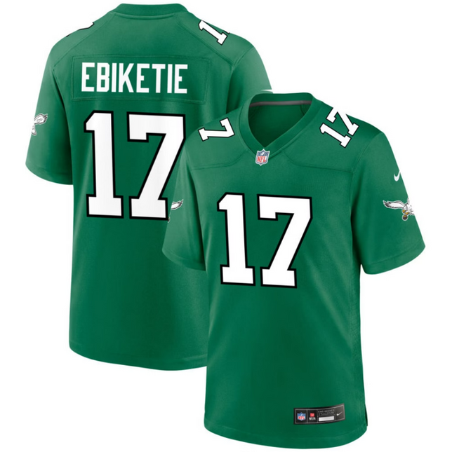 Arnold Ebiketie Philadelphia Eagles 2026 Alternate Game Jersey - Kelly Green