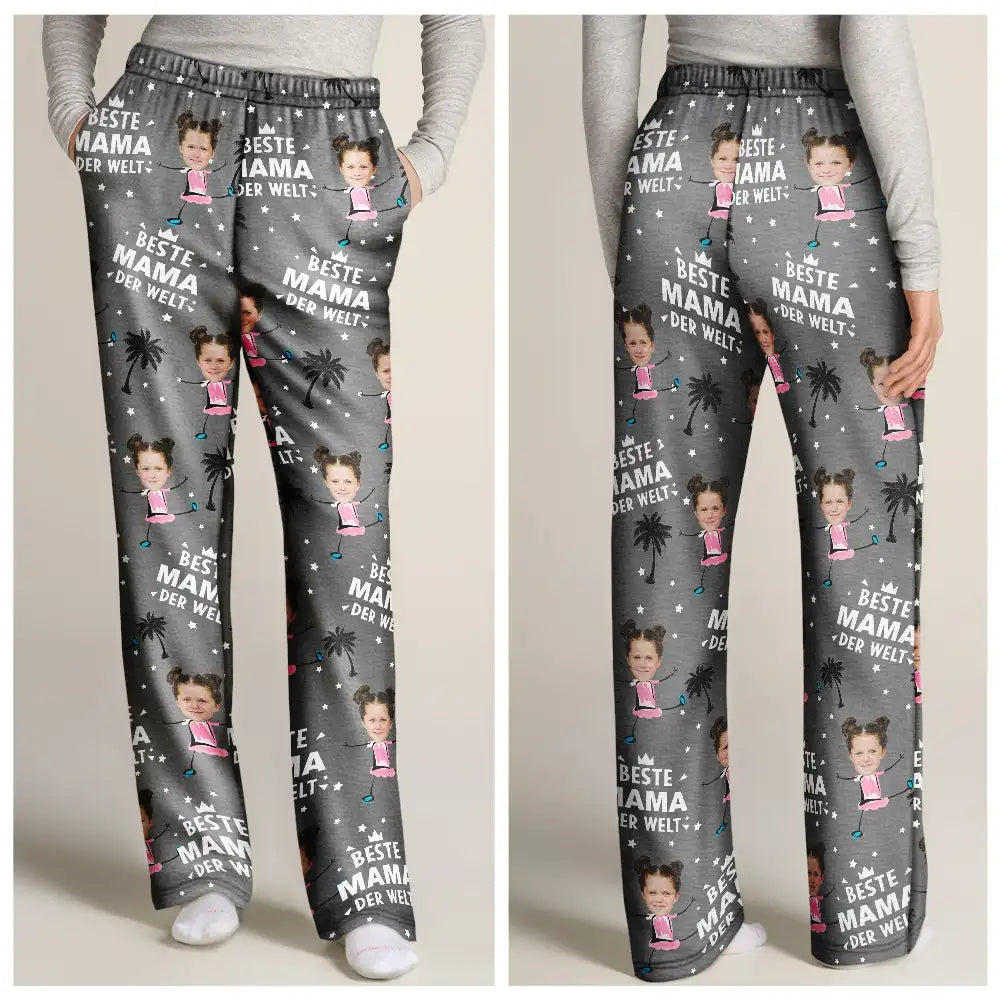 Eigenes Foto Beste Eltern Und Großeltern der Welt - Personalisiertes Pyjamahose
