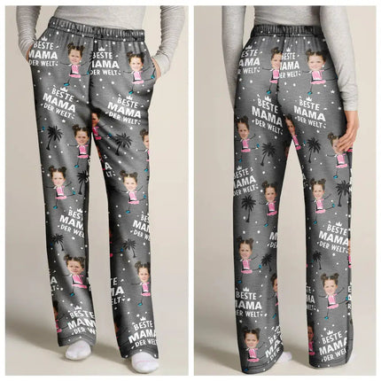 Eigenes Foto Beste Eltern Und Großeltern der Welt - Personalisiertes Pyjamahose
