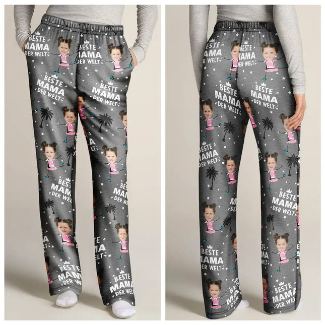 Eigenes Foto Beste Eltern Und Großeltern der Welt - Personalisiertes Pyjamahose