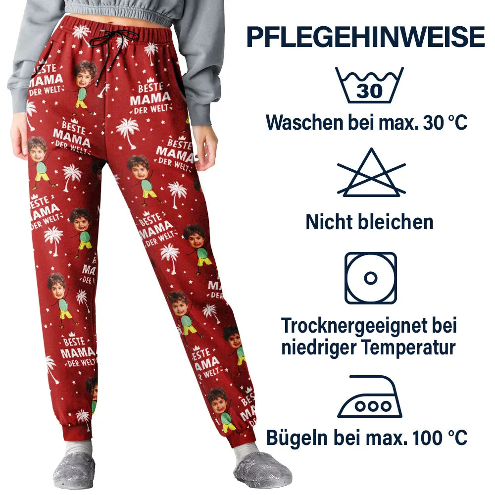Eigenes Foto Beste Eltern Und Großeltern der Welt - Personalisiertes Pyjamahose