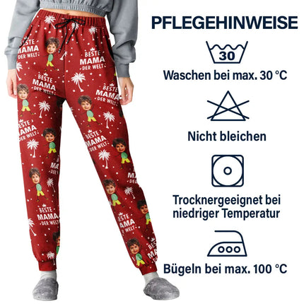 Eigenes Foto Beste Eltern Und Großeltern der Welt - Personalisiertes Pyjamahose