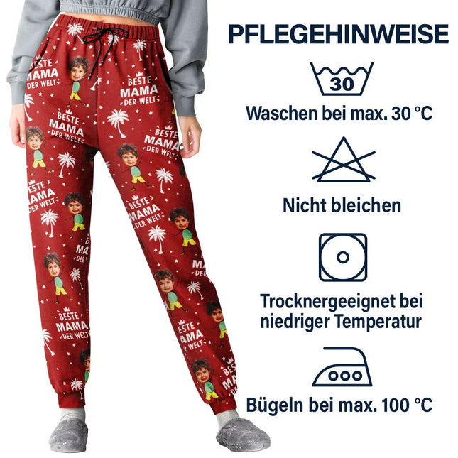 Eigenes Foto Beste Eltern Und Großeltern der Welt - Personalisiertes Pyjamahose