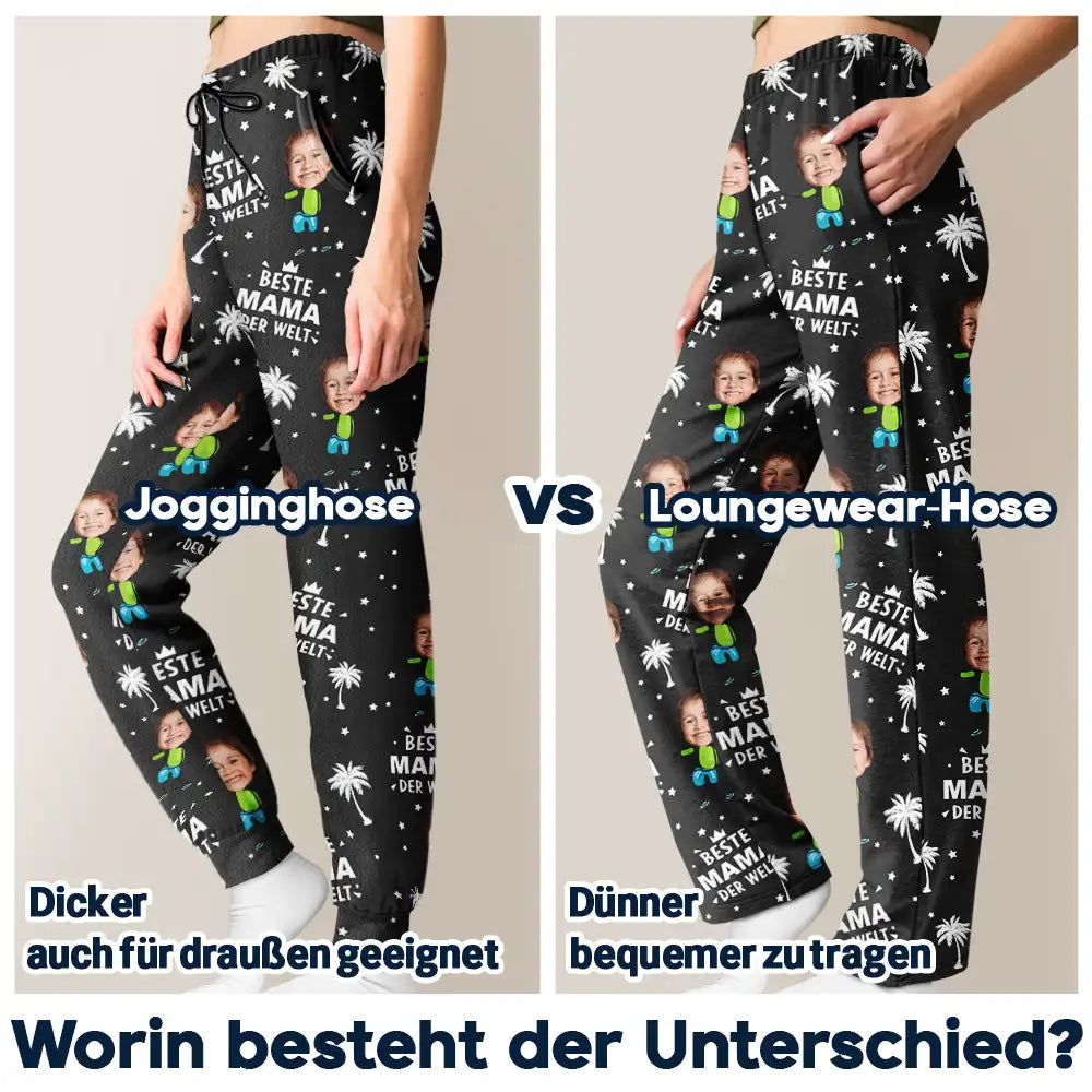 Eigenes Foto Beste Eltern Und Großeltern der Welt - Personalisiertes Pyjamahose