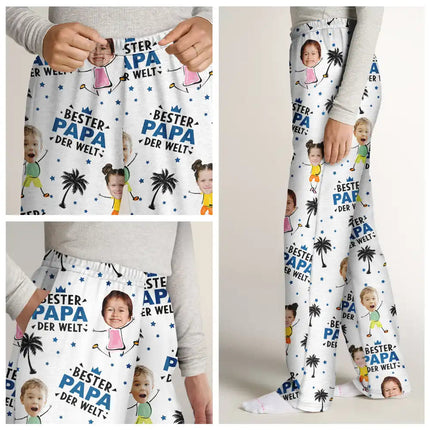 Eigenes Foto Beste Eltern Und Großeltern der Welt - Personalisiertes Pyjamahose