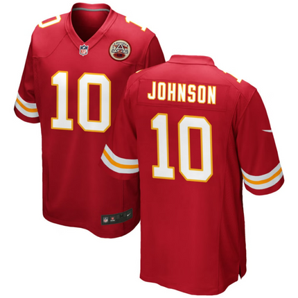 Emmett Johnson Kansas City Chiefs 2026 Game Jersey - Red