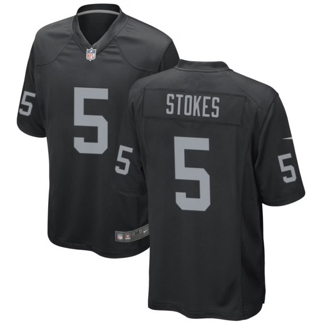 Eric Stokes Las Vegas Raiders 2026 Game Jersey - Black