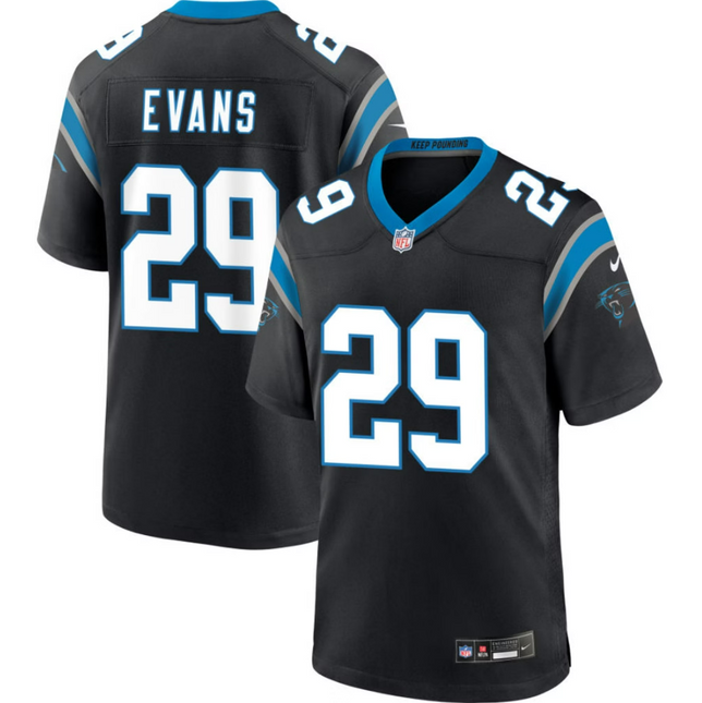 Akayleb Evans Carolina Panthers 2026 Game Jersey - Black