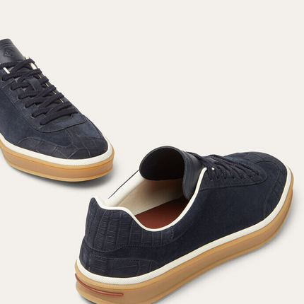 Men's Loro Piana Tennis Walk Blue Navy Sneakers