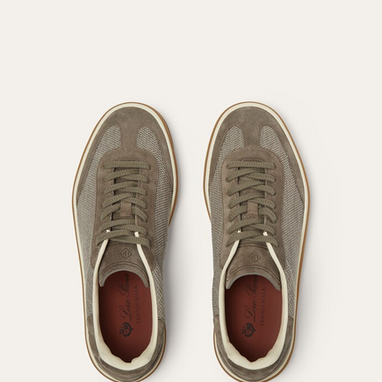 Men's Loro Piana Tennis Walk Wheat Stitch Sneakers