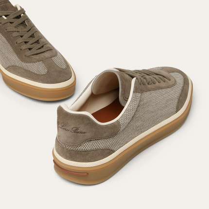 Men's Loro Piana Tennis Walk Wheat Stitch Sneakers