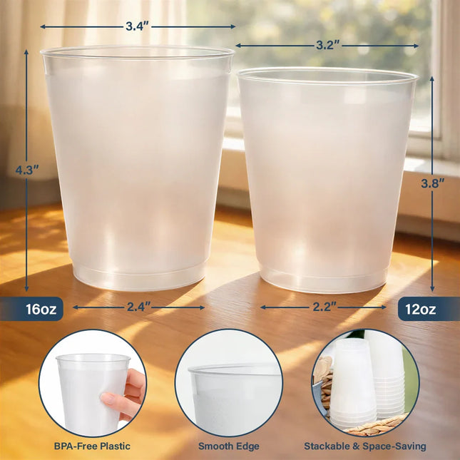 Custom Photo Senior Vintage Portrait - Personalized Frosted Cups