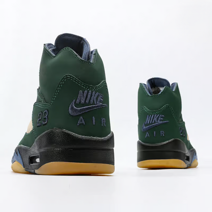 Men's A Ma Maniere x Air Jordan 5 Dark Green Shoes