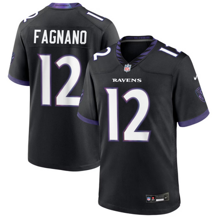 Joe Fagnano Baltimore Ravens 2026 Alternate Game Jersey - Black