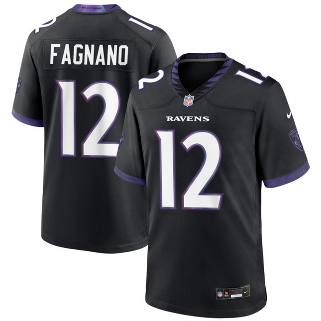 Joe Fagnano Baltimore Ravens 2026 Alternate Game Jersey - Black