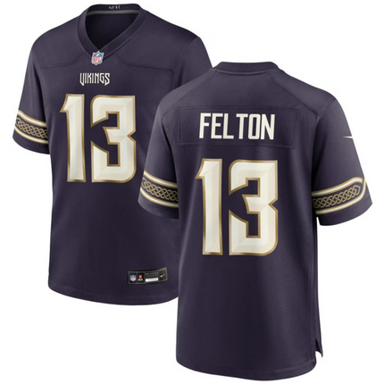 Tai Felton Minnesota Vikings 2026 Rivalries Collection Game Jersey - Purple