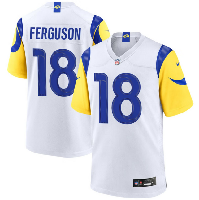 Terrance Ferguson Los Angeles Rams 2026 Game Jersey - White