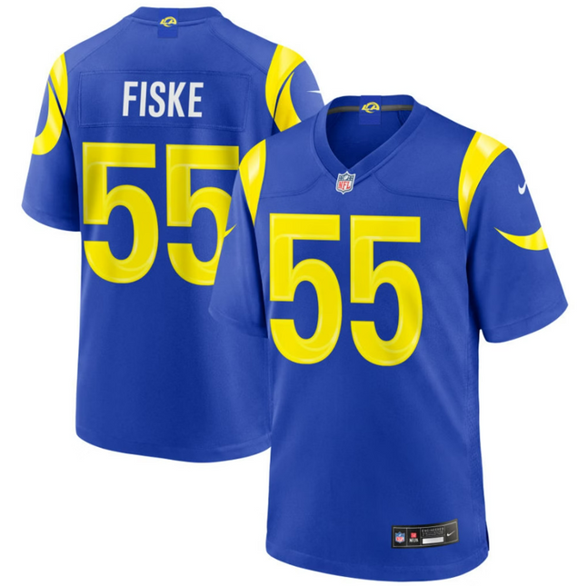 Braden Fiske Los Angeles Rams 2026 Game Jersey - Royal