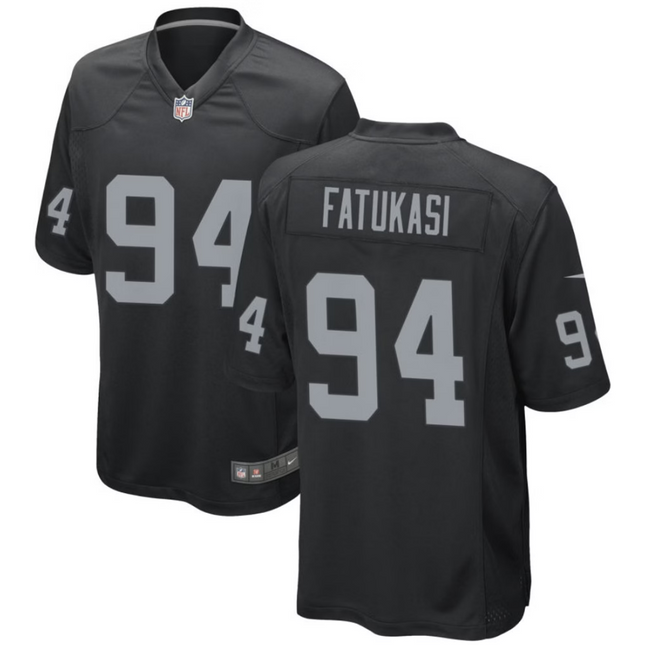 Foley Fatukasi Las Vegas Raiders 2026 Game Jersey - Black