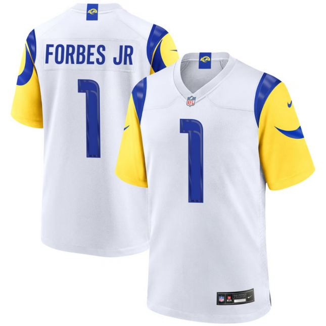 Emmanuel Forbes Los Angeles Rams 2026 Game Jersey - White