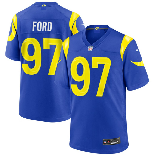 Poona Ford Los Angeles Rams 2026 Game Jersey - Royal