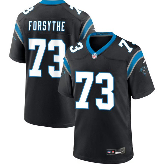 Stone Forsythe Carolina Panthers 2026 Game Jersey - Black