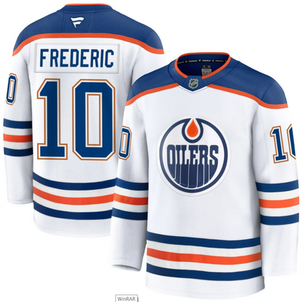 Trent Frederic Edmonton Oilers 2026 Away Premium Jersey - White