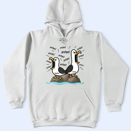 Funny Screaming Seagull - Personalized T Shirt