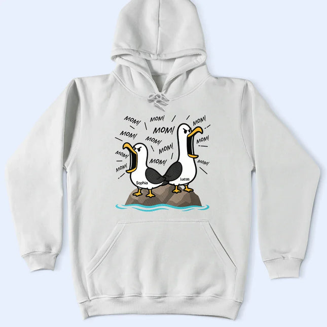 Funny Screaming Seagull - Personalized T Shirt