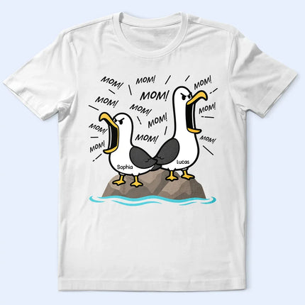 Funny Screaming Seagull - Personalized T Shirt