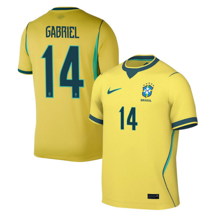 Gabriel Magalhaes Brazil National Team 2026 Home Jersey - Yellow