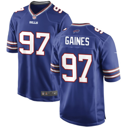Greg Gaines Buffalo Bills 2026 Game Jersey - Royal