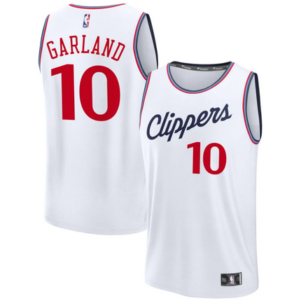 Darius Garland LA Clippers 2026 Fast Break Association Edition Jersey - White