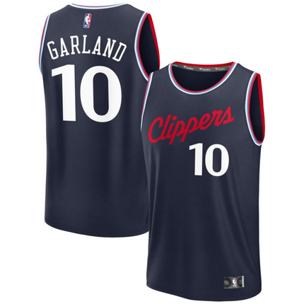 Darius Garland LA Clippers 2026 Fast Break Icon Edition Jersey - Navy